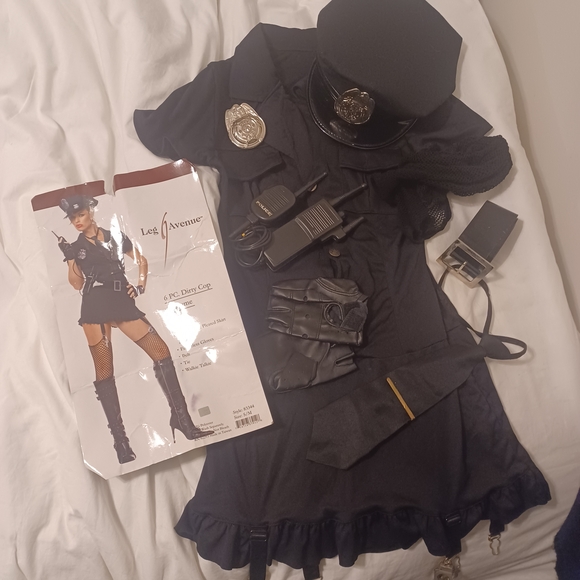 Leg Avenue Black Dirty Cop Costume - Picture 2 of 3